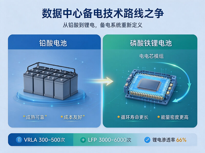 铅酸到锂电的世纪转换：数据中心备电的技术路线之争